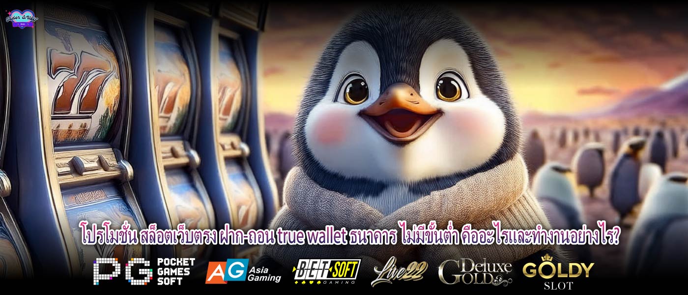 โปรโมชั่น สล็อตเว็บตรง ฝาก-ถอน true wallet ธนาคาร ไม่มีขั้นต่ำ คืออะไรและทำงานอย่างไร?